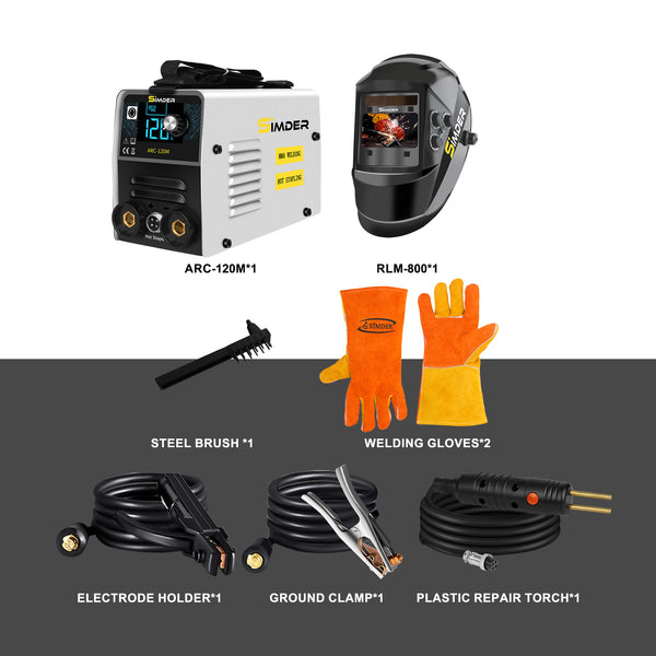 Saldatrice a elettrodo e pinzatrice a caldo SSIMDER ARC-120M
