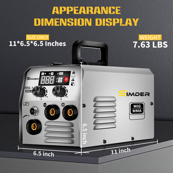 SSimder MIG-140S Gasless 3 in 1 MIG Welder