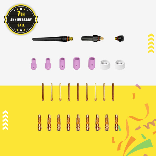 SSIMDER WP17 TIG Souding Consommations Pack 28pcs