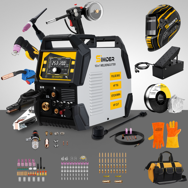 SSimder SD-4050 Pro 10-in-1 Aluminum MIG Welder Plasma Cutter Combo
