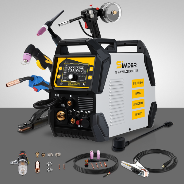 SSimder SD-4050 Pro 10-in-1 Aluminum MIG Welder Plasma Cutter Combo