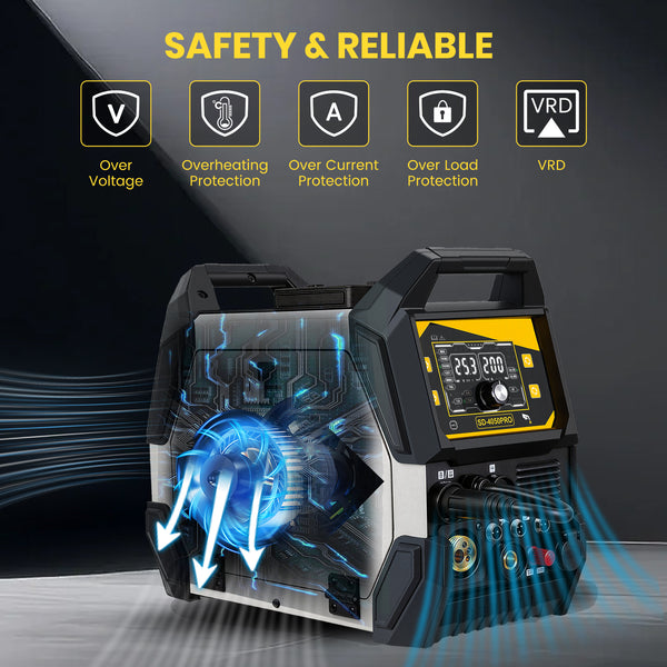 SSimder SD-4050 Pro 10-in-1 Aluminum MIG Welder Plasma Cutter Combo