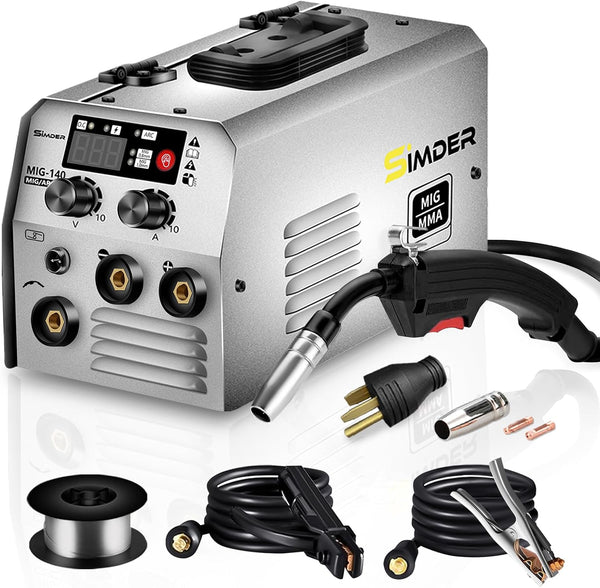 DE-SSimder MIG-140S Gasless 2 in 1 MIG Welder