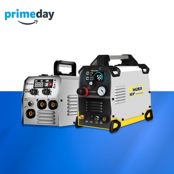 Taglierina al plasma ad arco pilota SSIMDER CUT-50PRO + saldatrice 5 in 1 SD-5010PRO, pinzatrice a caldo e saldatore