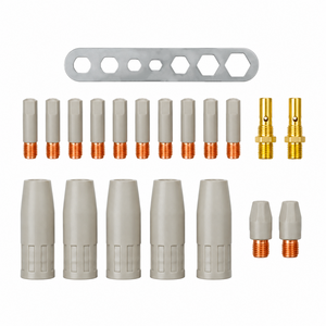SSimder 15AK consumables laid out on a white background