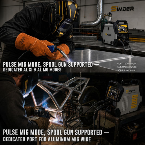 SSimder SD-4050 Pro 10-in-1  Aluminum MIG Welder Plasma Cutter Combo