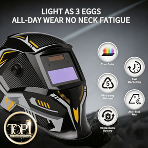 SSimder Auto Darkening True View Welding Helmet RLM-1000