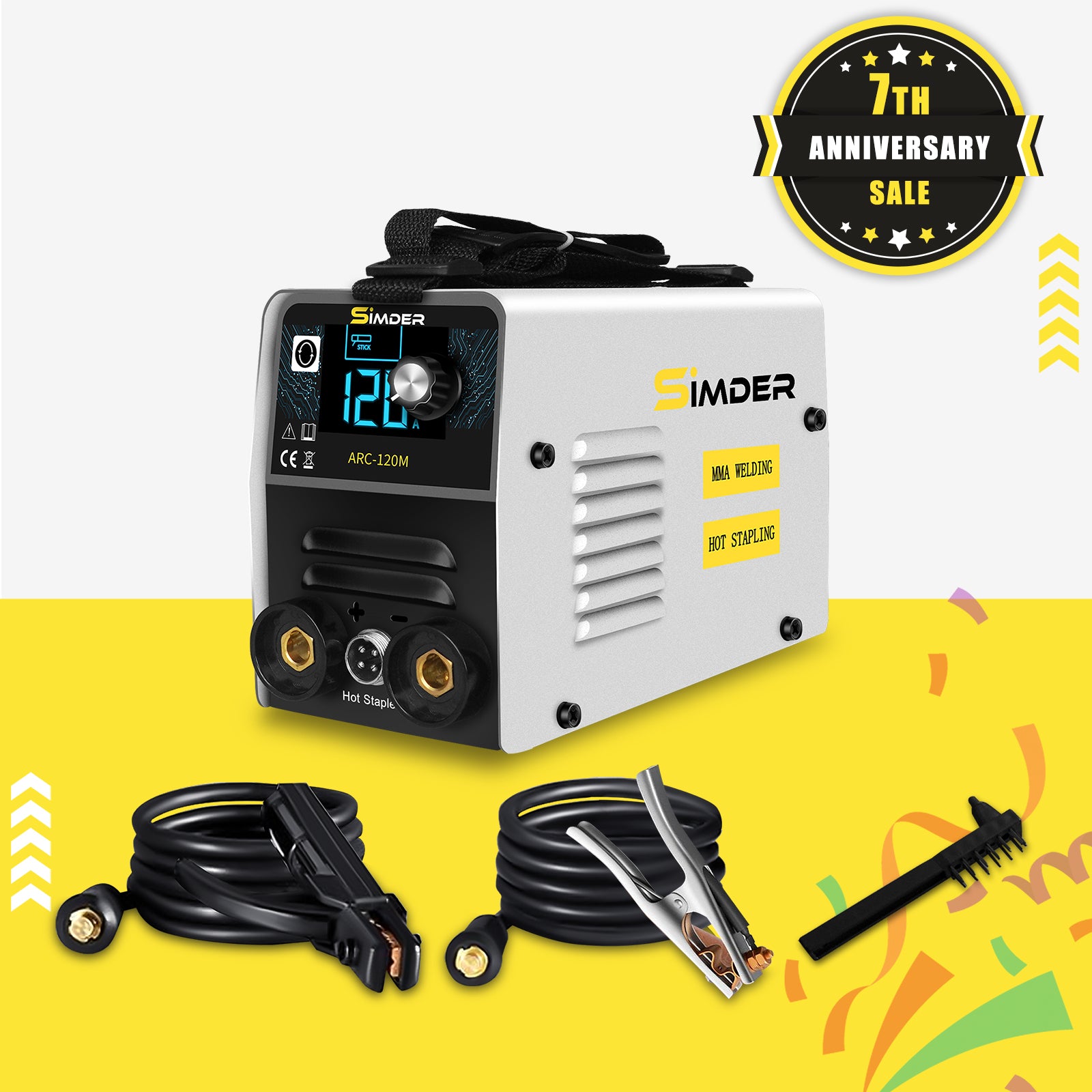 SSIMDER ARC-120M Stick Welder & Hot Stapler
