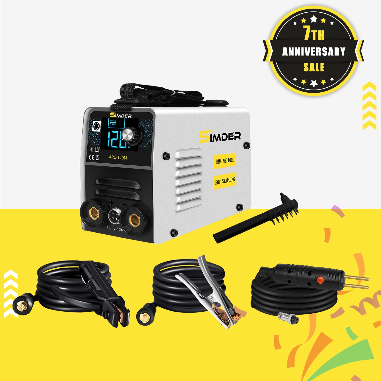 SSIMDER ARC-120M Stick Welder & Hot Stapler