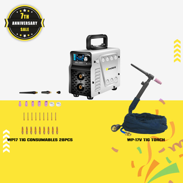SSIMDER ARC-200S Stick Welder Lift Tig / Stick 2 in 1 Souding Machine