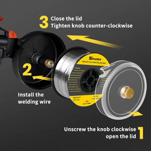 SSimder 16ft 200 Amp Welding Spool Gun - aluminum welding