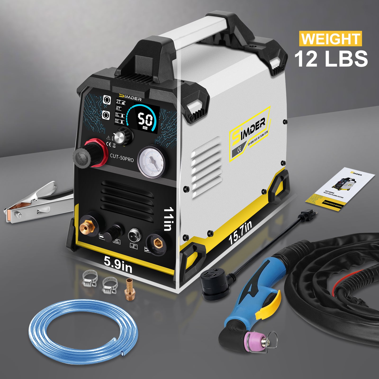 SSIMDER CUT-50 PRO Pilotlichtbogen-Plasmaschneider