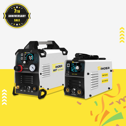 SSIMDER CUT-50PRO Pilot Arc Plasmaschneider + ARC-120M 2-in-1 Schweißgerät & Heißhefter