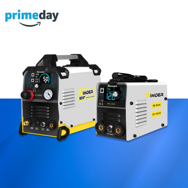 SSIMDER CUT-50PRO Pilot Arc Plasmaschneider + ARC-120M 2-in-1 Schweißgerät &amp; Heißhefter