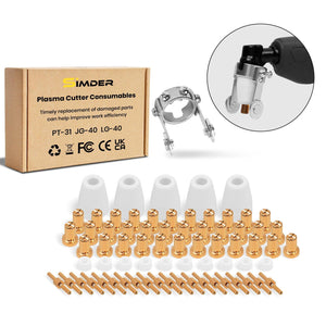 SSIMDER Plasma Cutter Torch Torch Consumibles Pack 65pcs