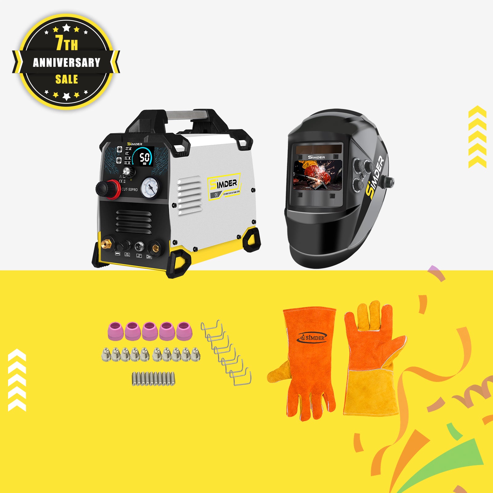SSIMDER CUT-50 PRO Pilot Arc Plasma Cutter