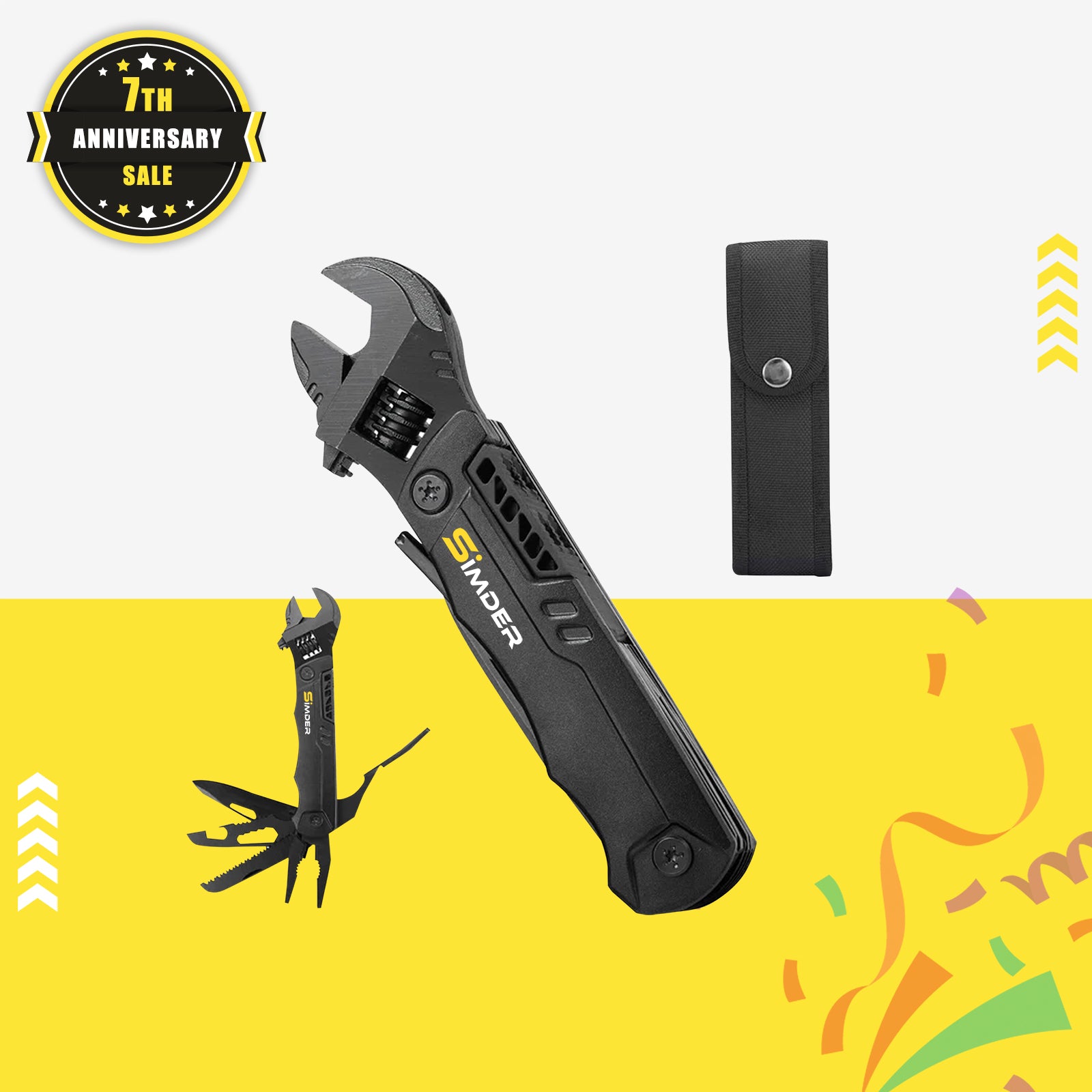 SSIMDER M2 Multitool Schraubenschlüssel Zange Mehrzweck 19 In 1