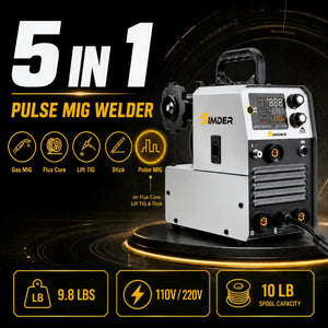 SSimder MIG-140 Pro 5 in 1 Pulse MIG Welder