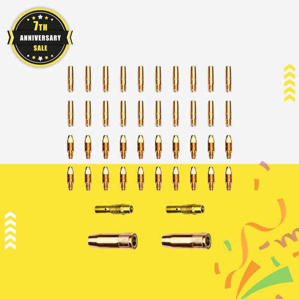 Ssimder 15ak Mig Aluminiumschweißung Verbrauchsmaterialien 44pcs