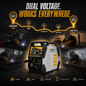 SSimder SD-4050 Pro 10-in-1 Aluminum MIG Welder Plasma Cutter Combo Dual Voltage