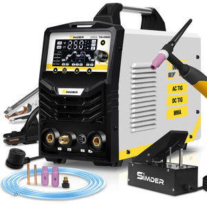 SSimder TIG-250AC 6 in 1 AC Pulse TIG Welder